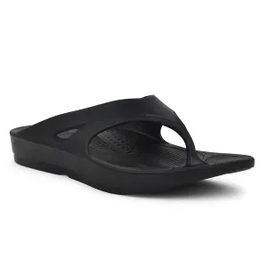 A-HA Casual Black Slippers For Men STEP-STAR By Liberty