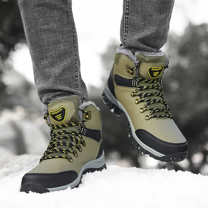 Boots Hiking Lace-up Shoes Winter Snow