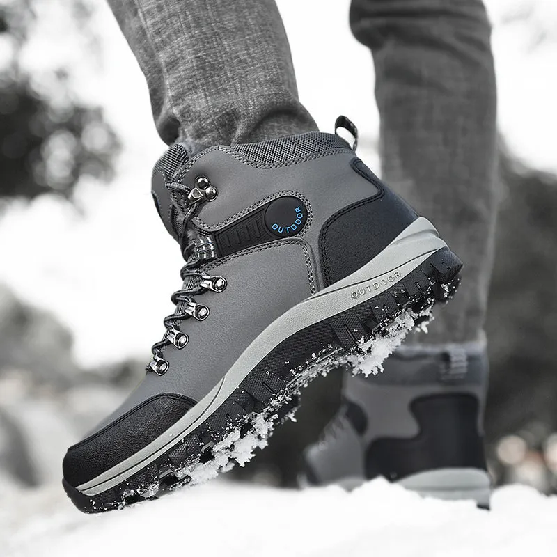 Boots Hiking Lace-up Shoes Winter Snow