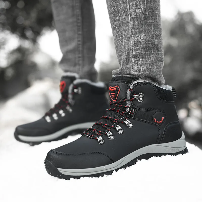 Boots Hiking Lace-up Shoes Winter Snow