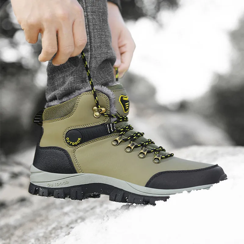 Boots Hiking Lace-up Shoes Winter Snow