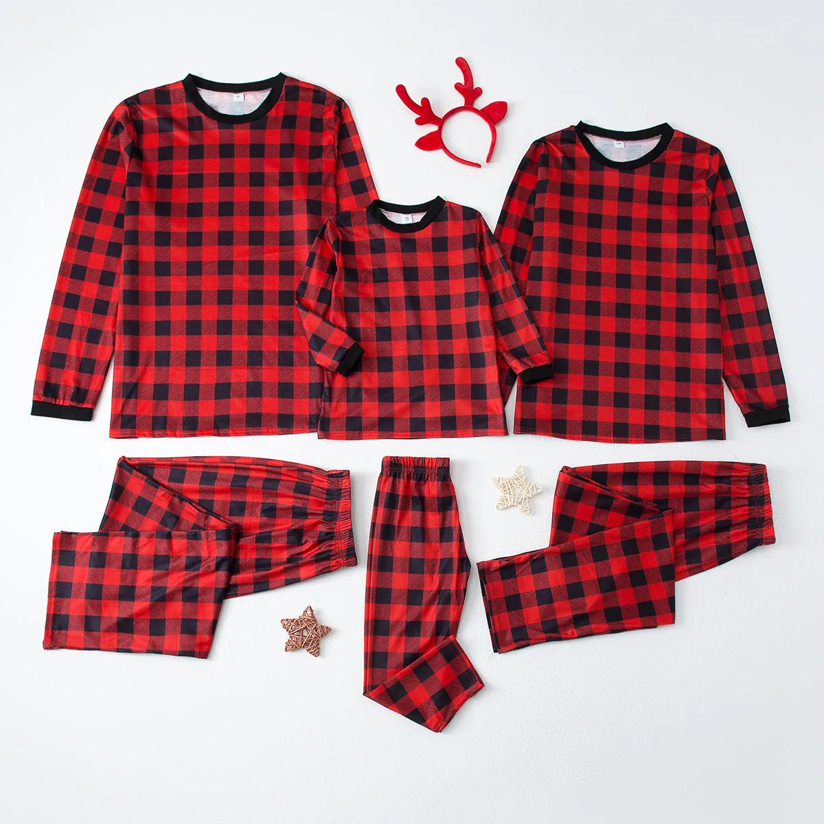 Christmas Pajamas Matching Family Pyjamas Tianming Clothing Parent-Child Pajamas Home Wear