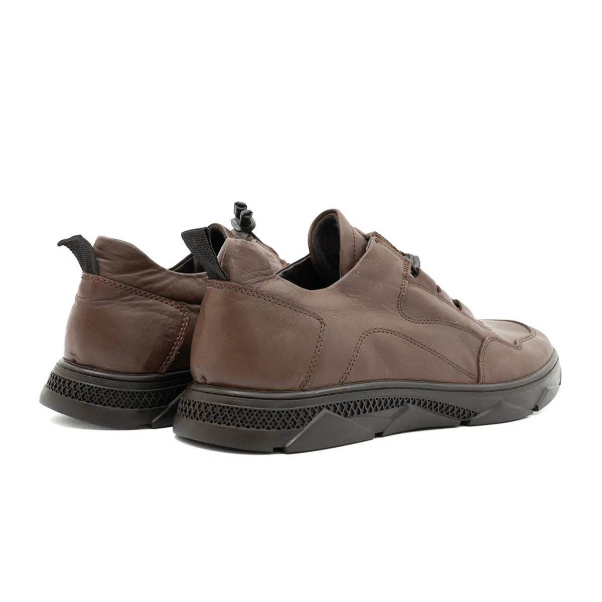 Desa Low-Top Sneakers Leather Brown Colour For Men