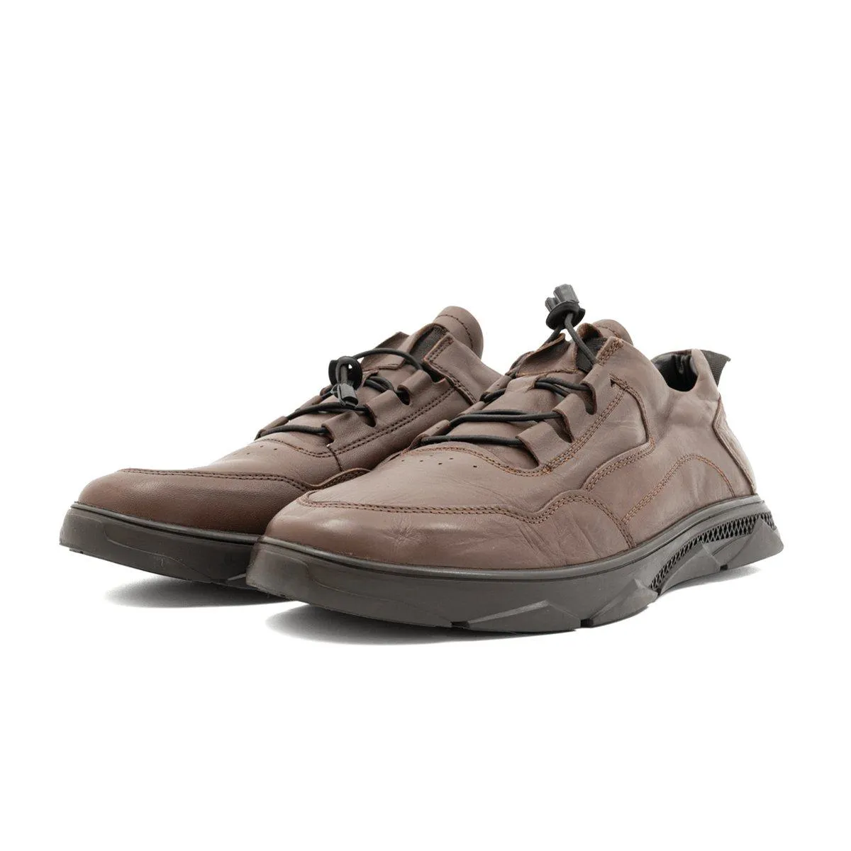 Desa Low-Top Sneakers Leather Brown Colour For Men