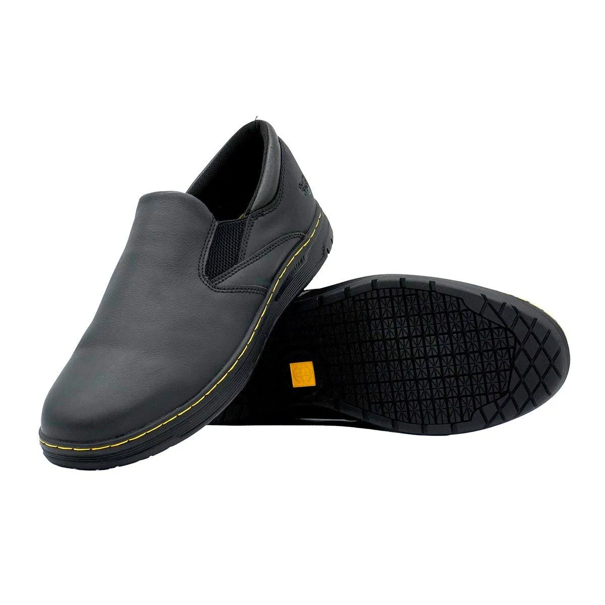 Dr. Martens Safety Loafers Smooth Leather Black Colour For Men