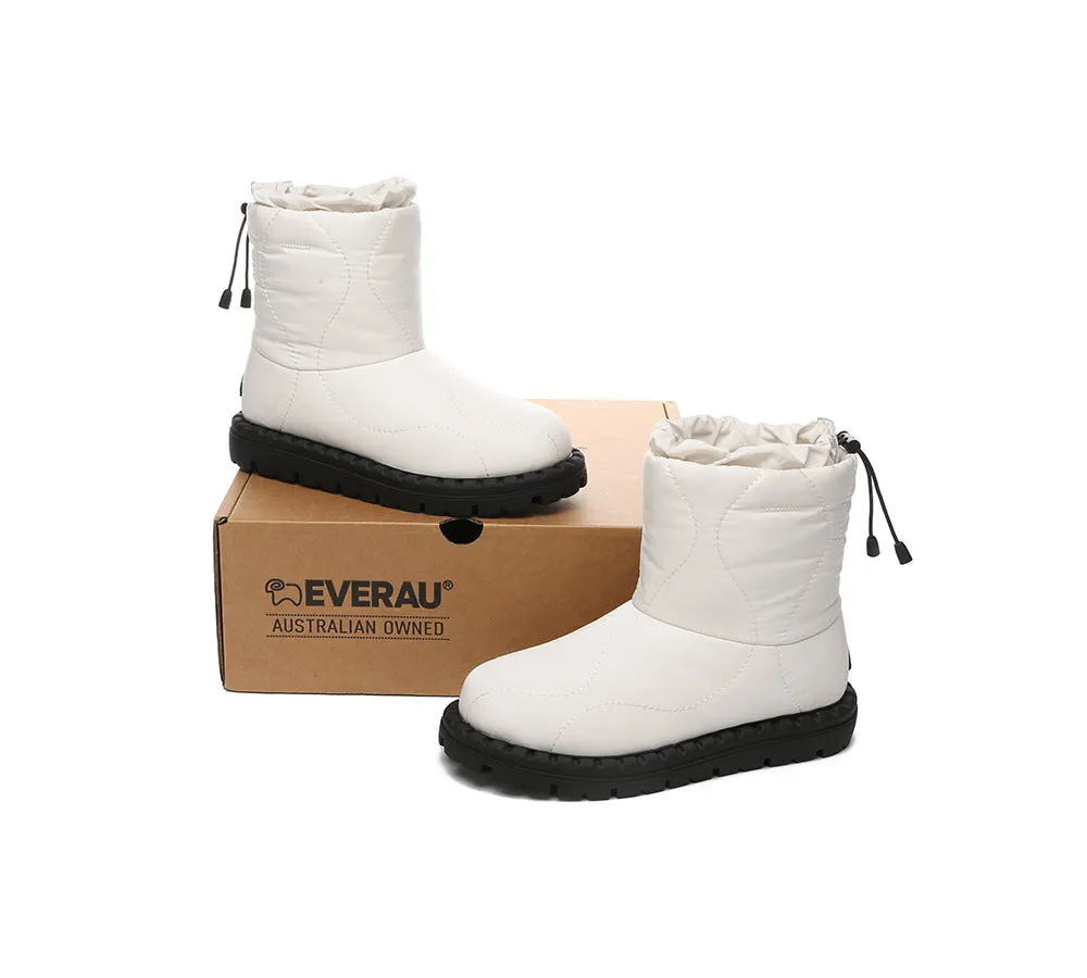 EVERAU® UGG Boots Women Sheepskin Wool Waterproof Drawstring Sonita