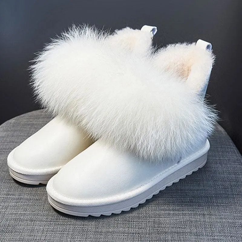 Fluffy Waterproof Inner Fleece Snow Boots MK15610