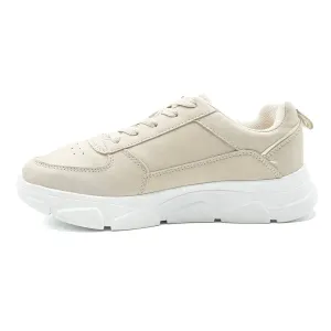 Graceland Platform Lifestyle Low-Top Sneakers Leather Beige Colour For Women