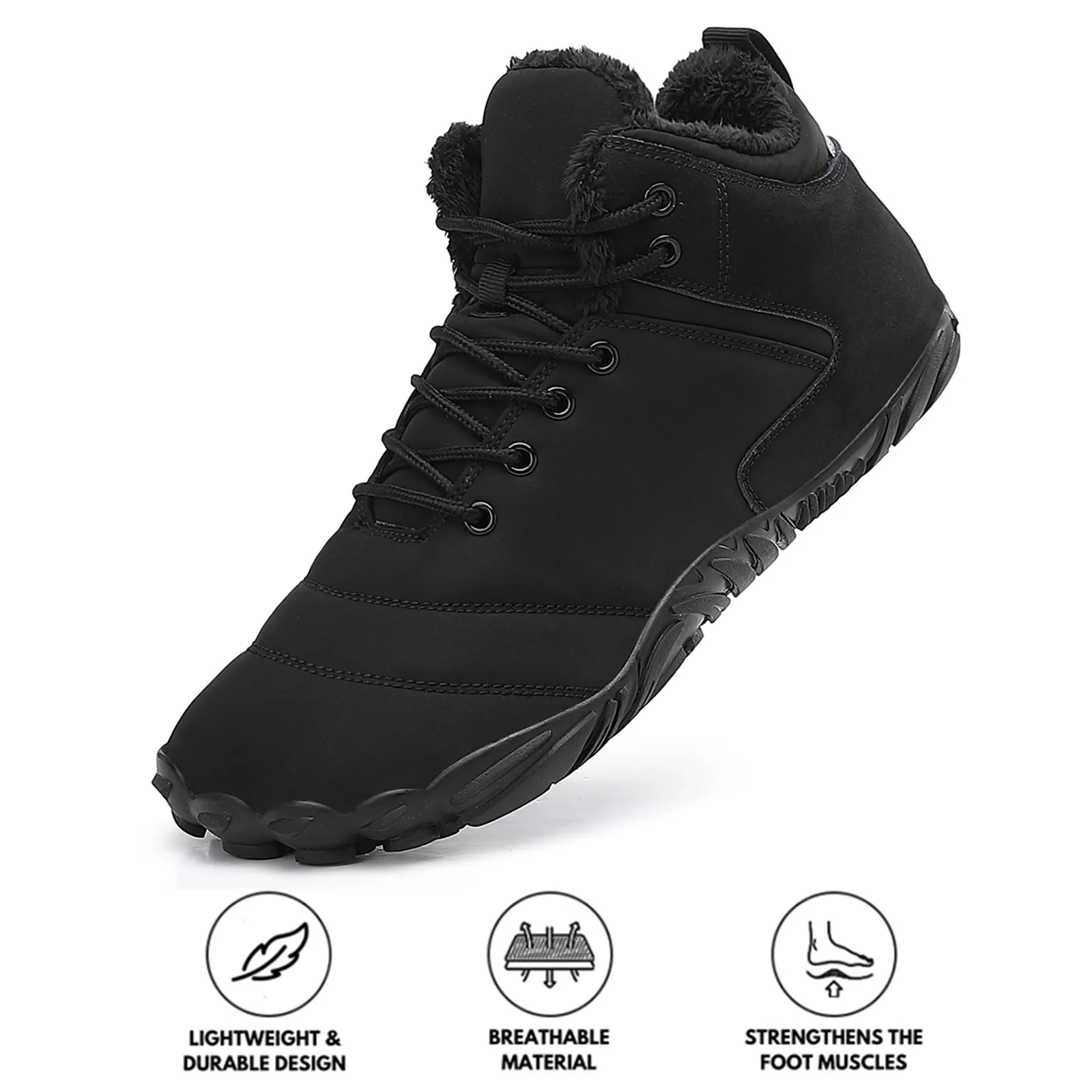 Hiking Shoes Footwear Snow Casual Boots Wear-Resistant Non-slip & Waterproof Winter Barefoot Shoe (Unisex)