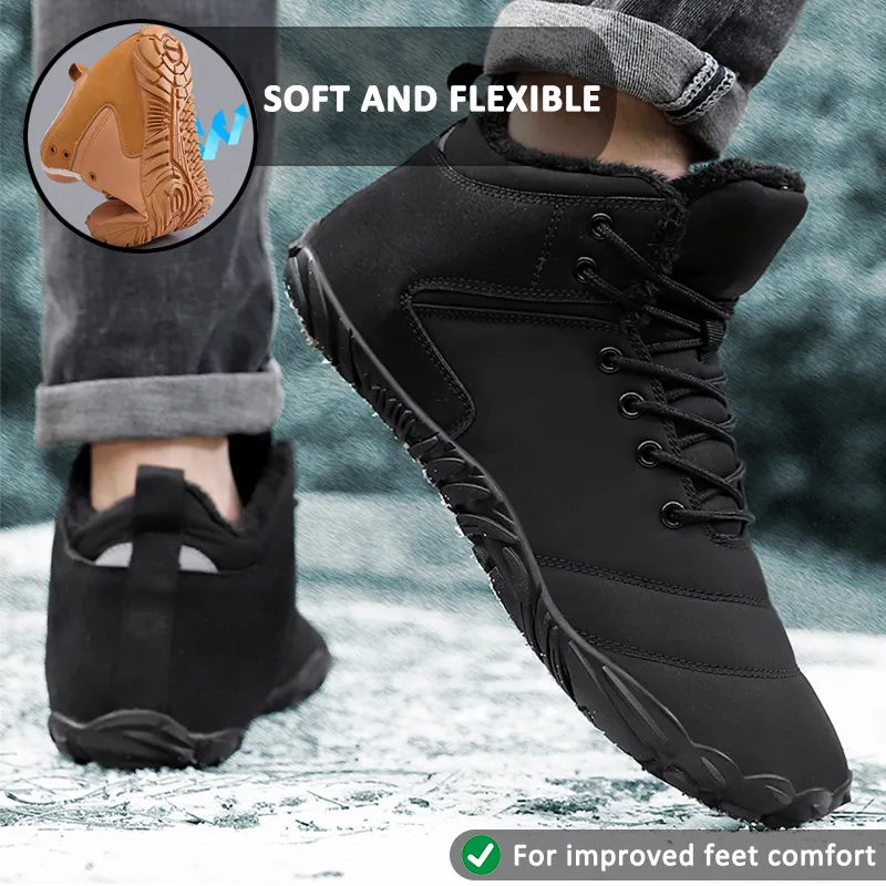 Hiking Shoes Footwear Snow Casual Boots Wear-Resistant Non-slip & Waterproof Winter Barefoot Shoe (Unisex)