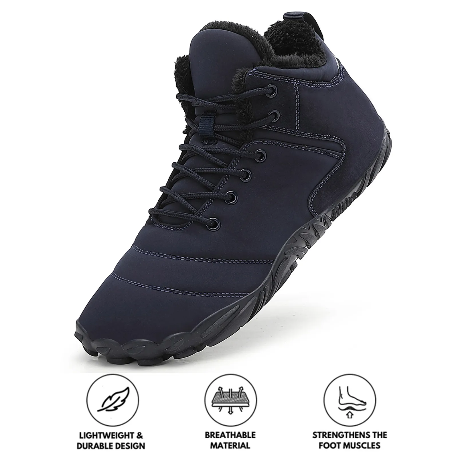 Hiking Shoes Footwear Snow Casual Boots Wear-Resistant Non-slip & Waterproof Winter Barefoot Shoe (Unisex)