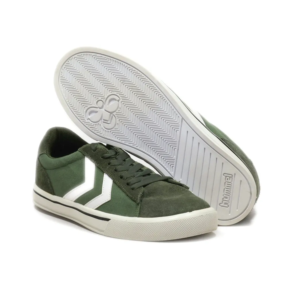 Hummel Low-Top Sneakers Suede Green Colour For Men