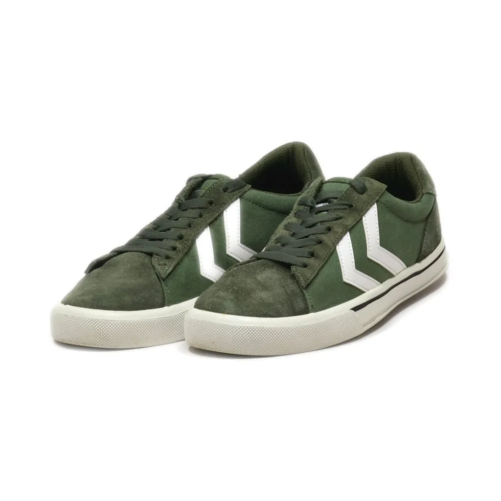 Hummel Low-Top Sneakers Suede Green Colour For Men