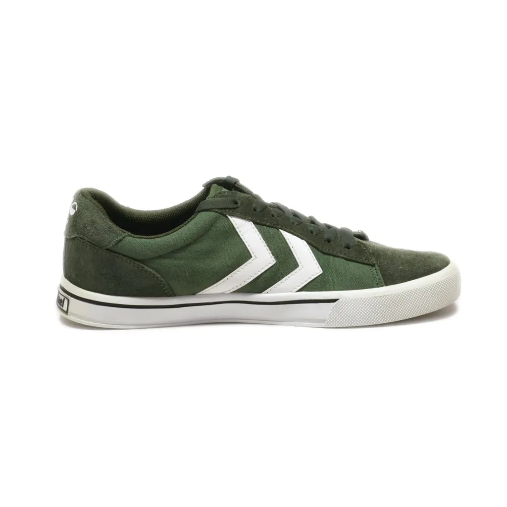 Hummel Low-Top Sneakers Suede Green Colour For Men