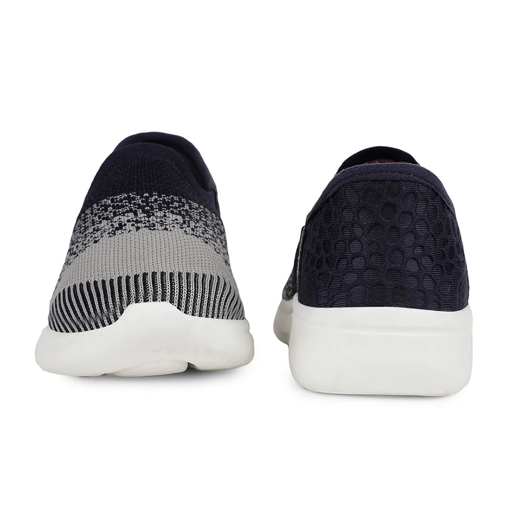 Leap7x Casual Navy Blue Non Lacing Shoes For Kids EAZYGO-10N By Liberty