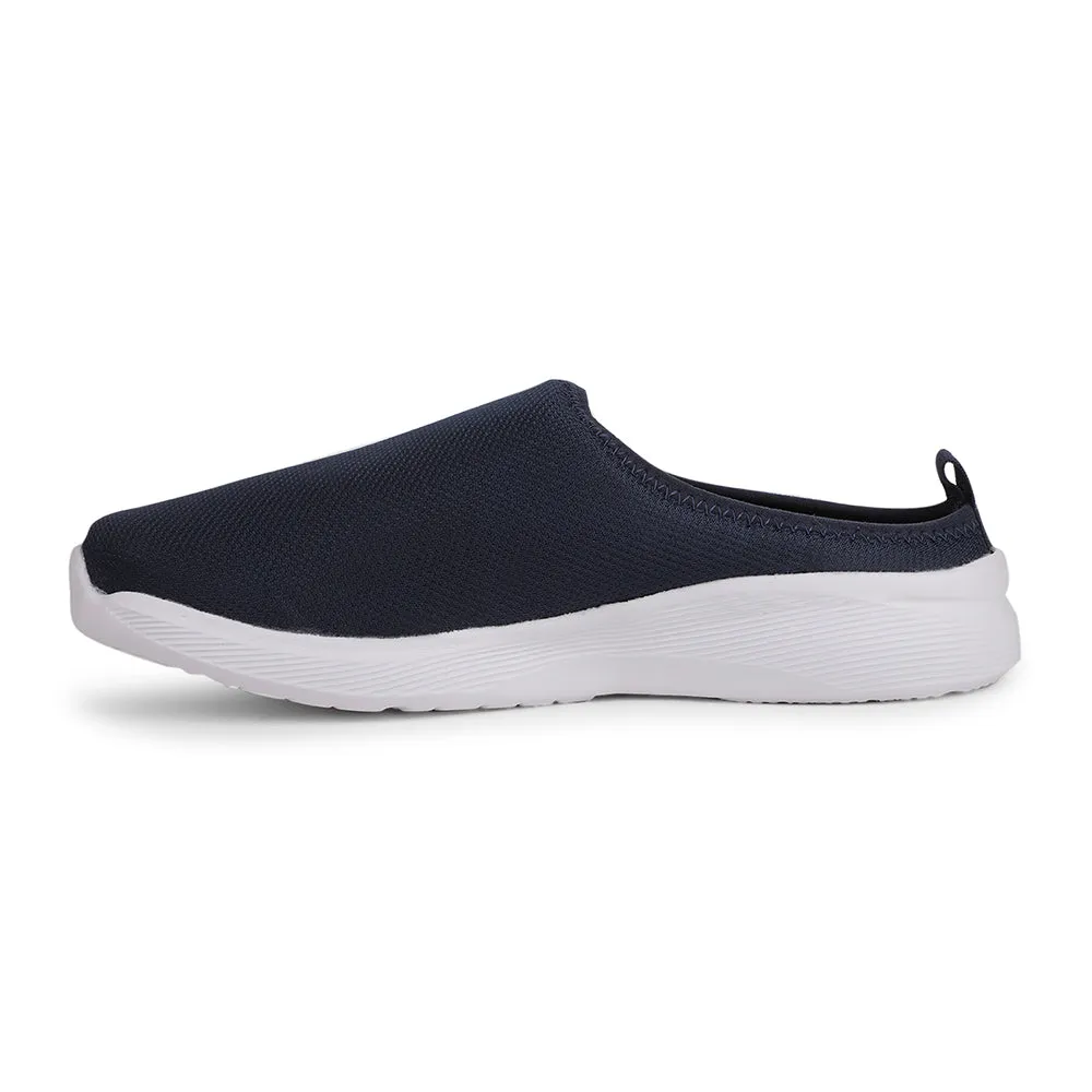 Leap7x Casual Navy Blue Slip-on Mule For Men VESTER-1 By Liberty