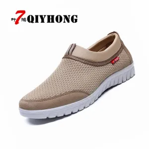 Luxury Upscale New Summer Breathable Mesh Men Shoes Lightweight Men Flats Fashion Casual Male Shoes Brand Designer Men Loafers