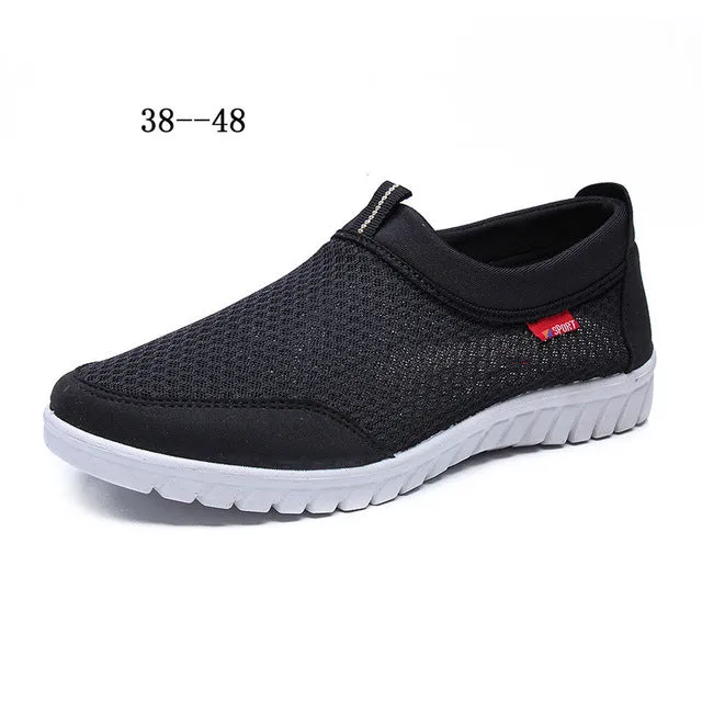 Luxury Upscale New Summer Breathable Mesh Men Shoes Lightweight Men Flats Fashion Casual Male Shoes Brand Designer Men Loafers