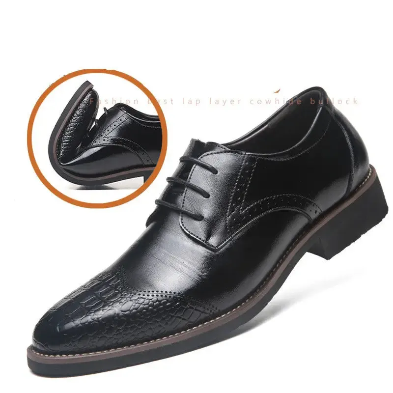 Men's Plus Size Formal Business Casual Leather Shoes