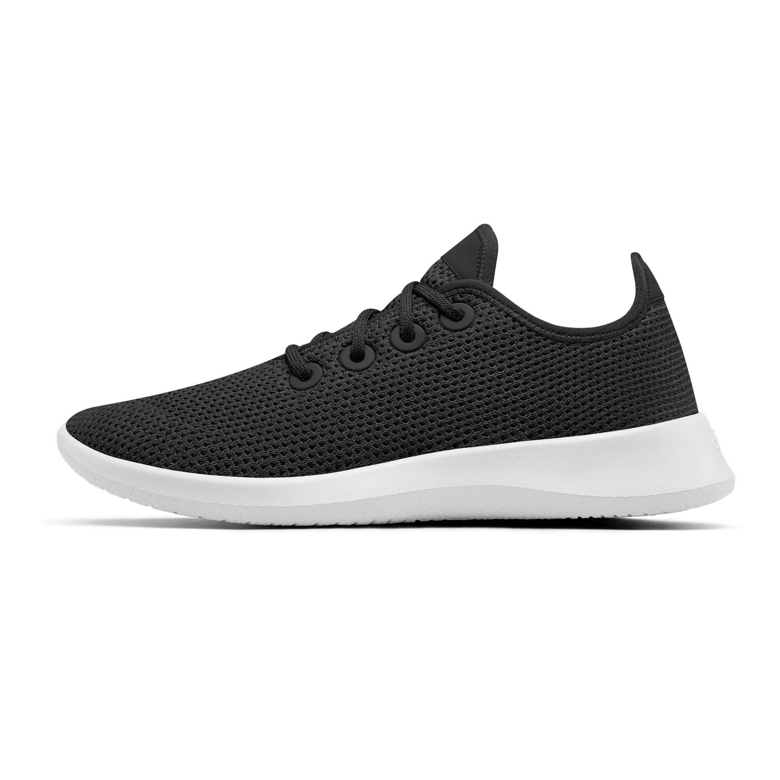 Men's Tree Runners - Jet Black (White Sole)