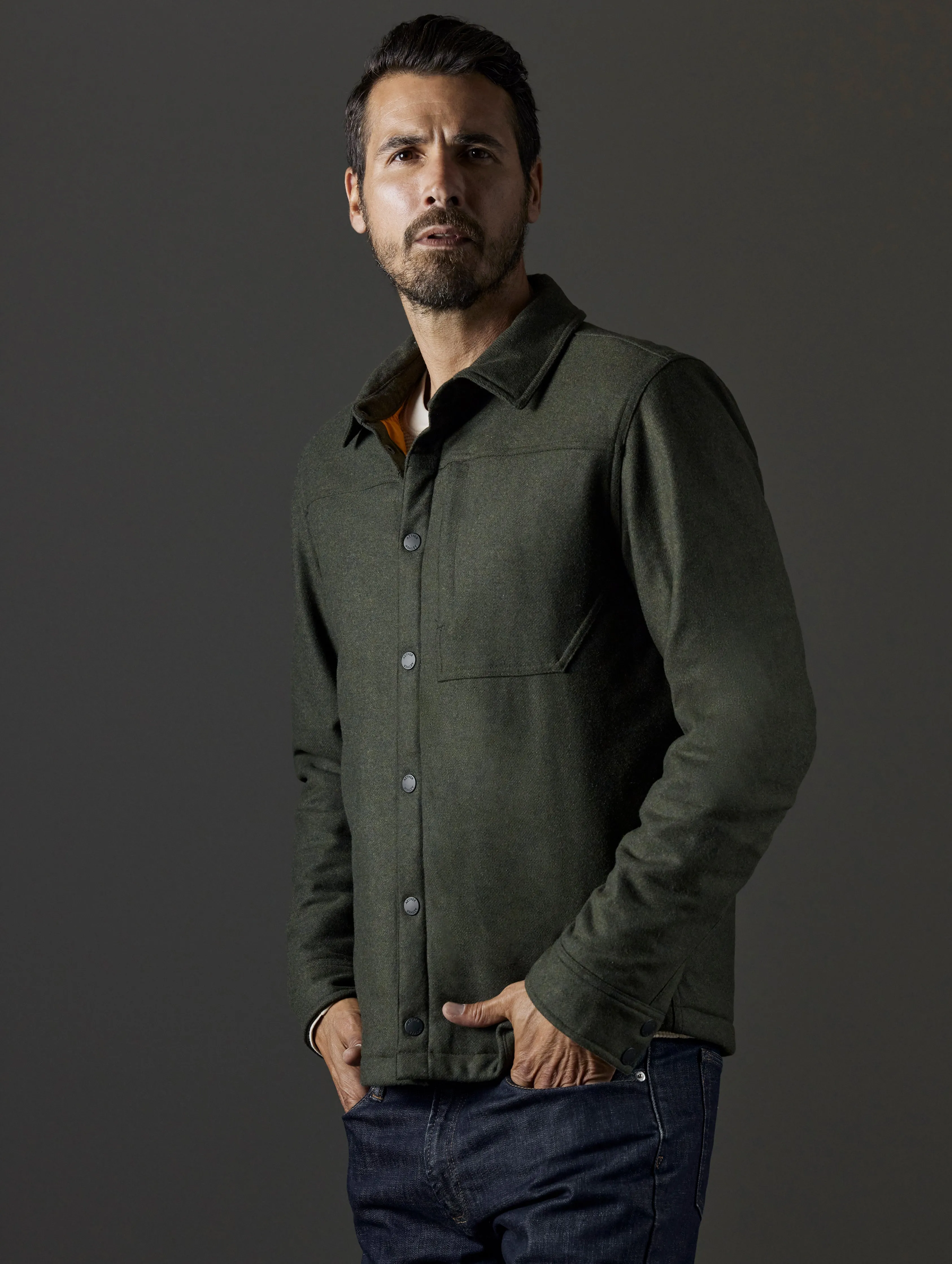 Nova Insulated Button-Down - Command Green Heather