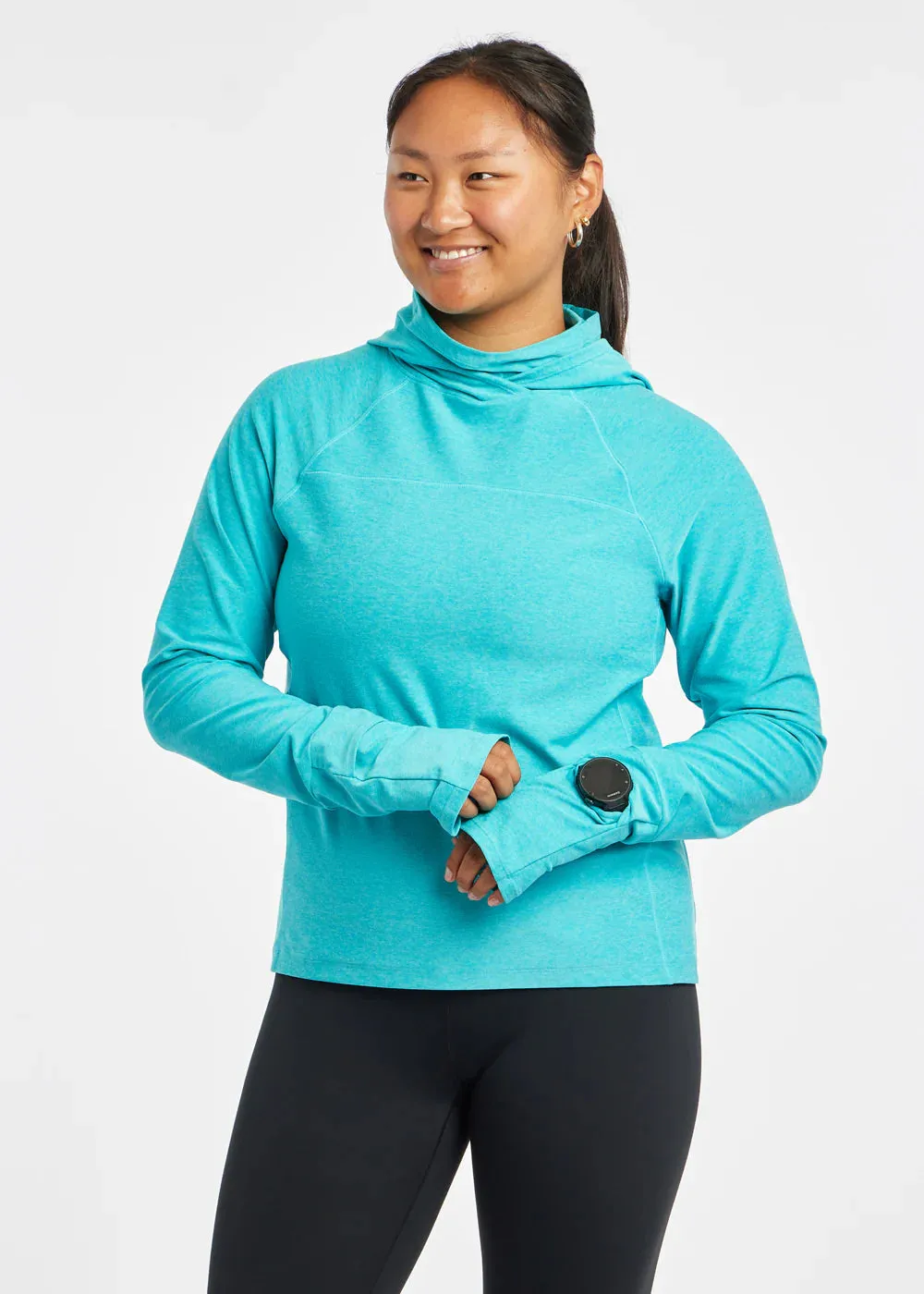 Oiselle | Lux Highline Hoodie | Women's | Robin