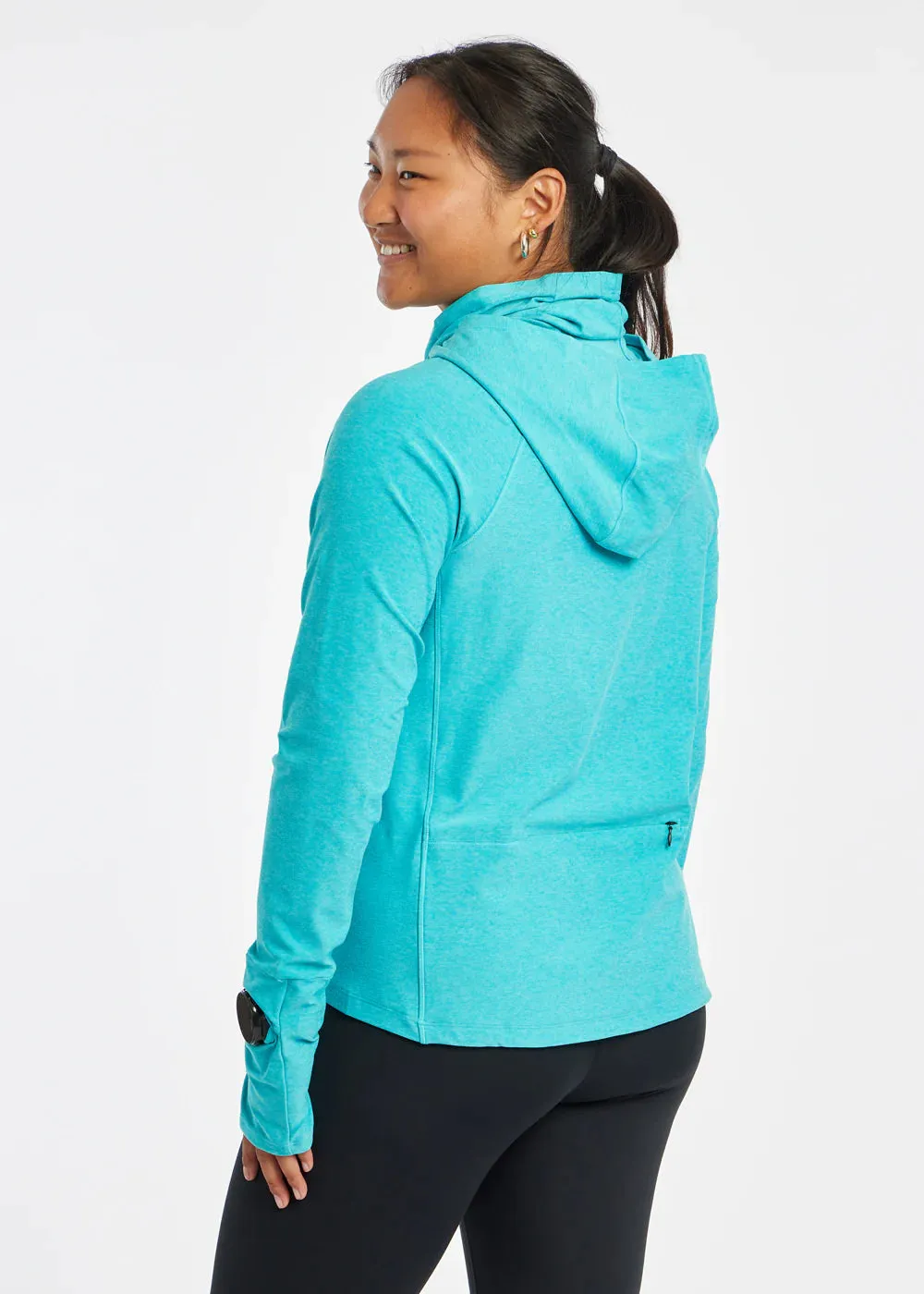 Oiselle | Lux Highline Hoodie | Women's | Robin