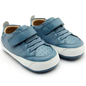 Old Soles Boy's and Girl's 0086RT Tready Baby Casual Shoes - Indigo / Snow / Indigo Sole