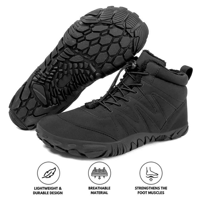 Outdoor Climbing Casual Winter Shoes Snow Boots Non-slip & Waterproof Winter Barefoot Shoe (Unisex)