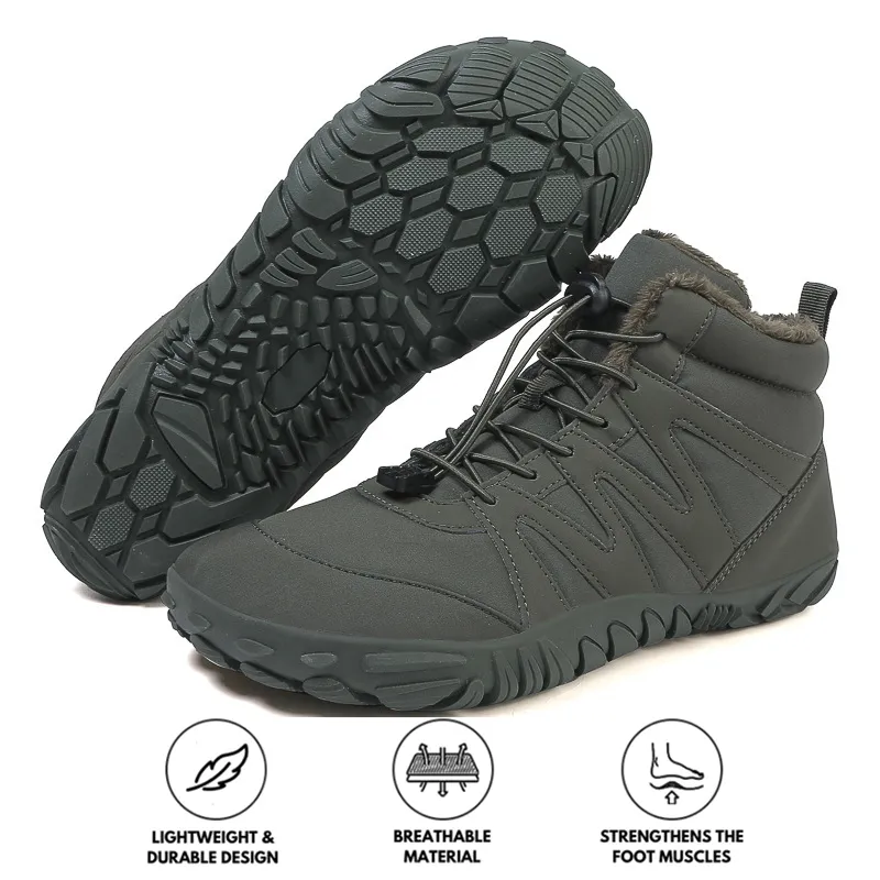 Outdoor Climbing Casual Winter Shoes Snow Boots Non-slip & Waterproof Winter Barefoot Shoe (Unisex)