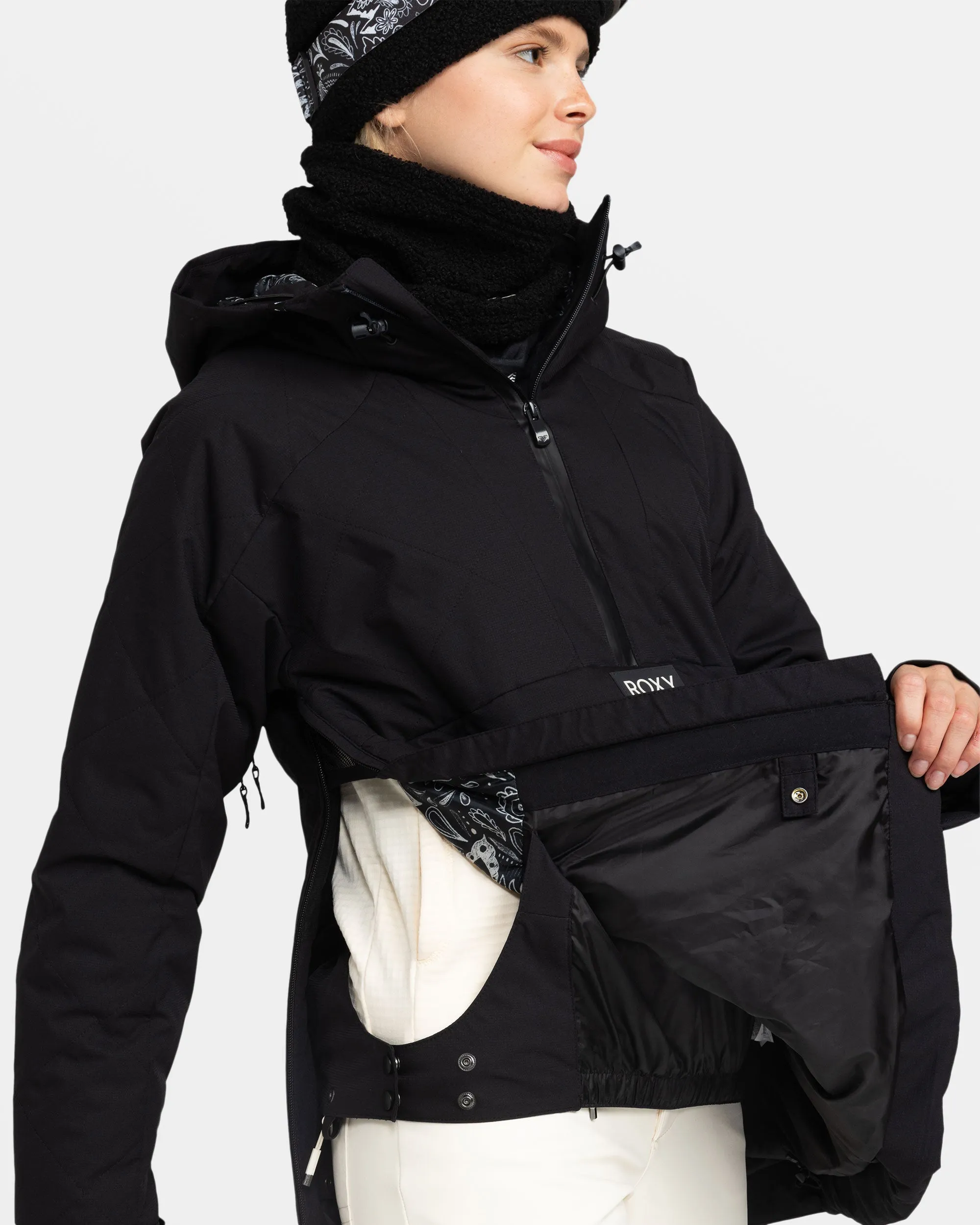 Radiant Lines Overhead Snow Jacket - True Black