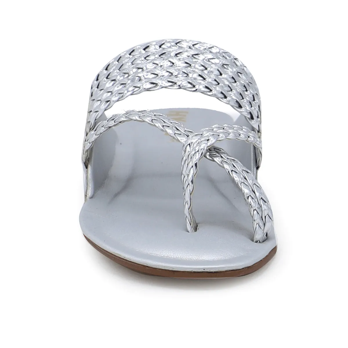 Silver Fancy Chappal G30359