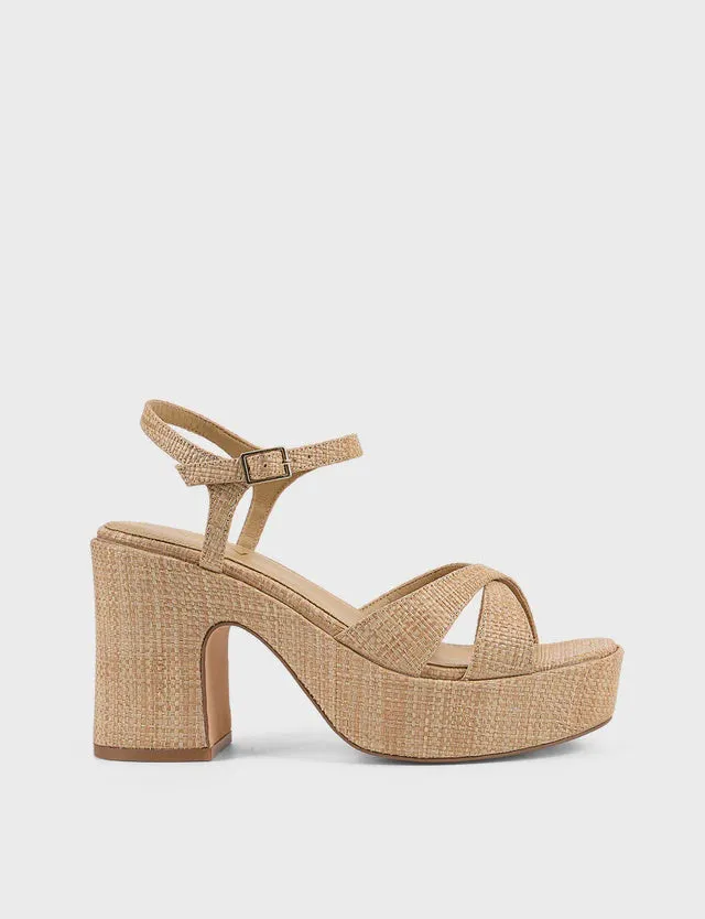 SIREN MISTY RAFFIA PLATFORM