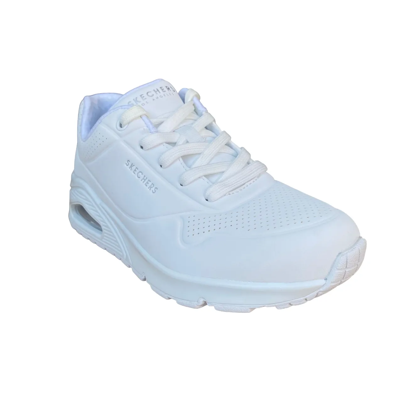 Skechers scarpa sneakers da donna Uno Stand On Air 73690/W bianca