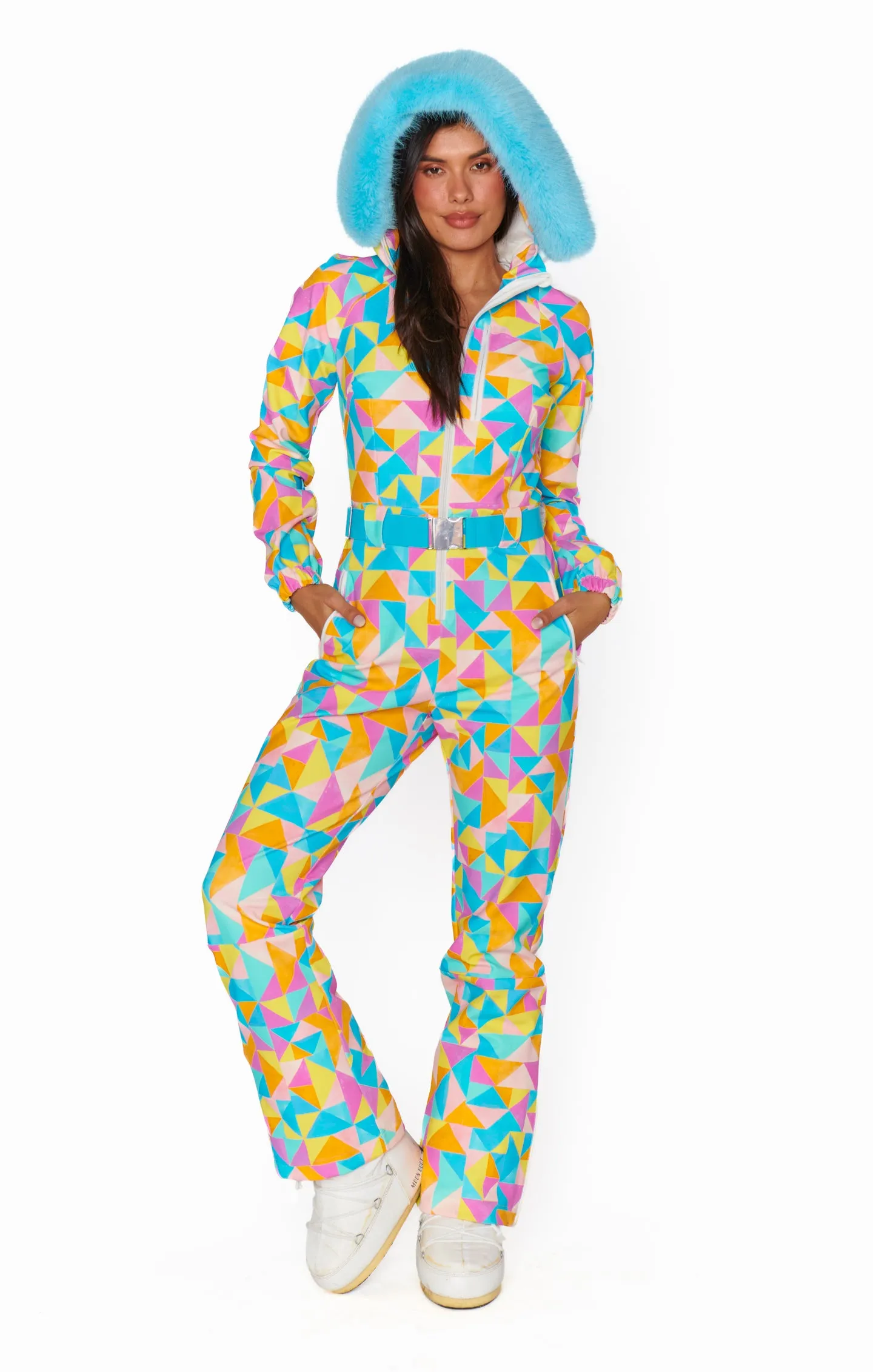 Snow Bunny Ski Suit ~ Triangle Geo