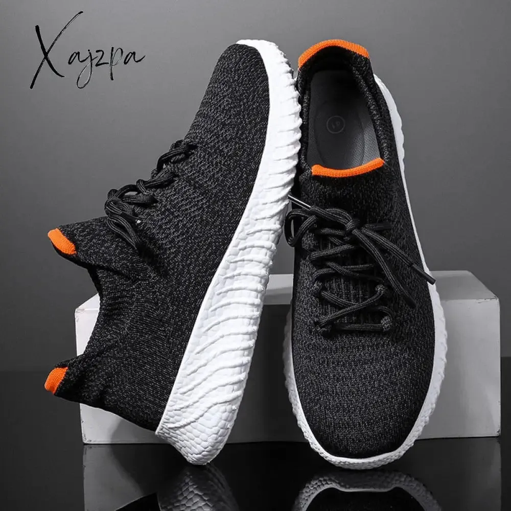 Xajzpa - Men Casual Sneakers High Quality Male Sneakers Breathable Fashion Gym Light Walking Casual Shoes Plus Size Footwear