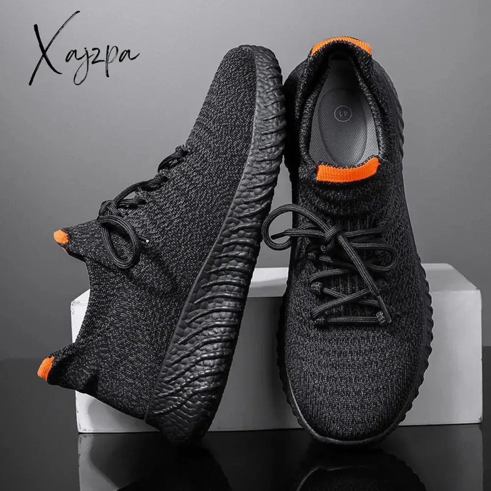 Xajzpa - Men Casual Sneakers High Quality Male Sneakers Breathable Fashion Gym Light Walking Casual Shoes Plus Size Footwear